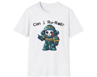 ¿Puedo repetir? Camiseta de jugador / Guerrero calavera de ciencia ficción