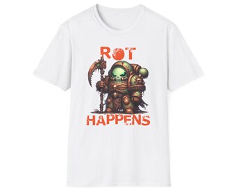 Rot Happens Grimdark Gamer T-Shirt: Sci-Fi RPG Graphic Tee