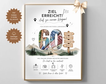 Idea de regalo en efectivo para el 60 cumpleaños de un hombre, una mujer o un amigo: regalo de cumpleaños con temática de 1966, vintage, historia de vida, divertido, cumpleaños importante, PDF DIY A3 A4