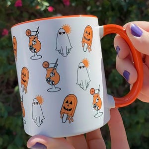 Summerween Citrus Vibe 11oz Spooky Summer Halloween Coffee Mug