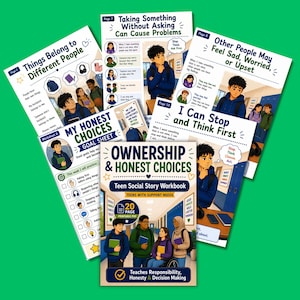 Understanding Ownership & Honest Choices Social Story for Teens with Support Needs | Life Skills Workbook | Special Education PDF
