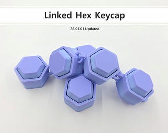 Połączone nakładki na klucze sześciokątne | Zestaw modułowych nakładek na klucze STL | Klikacz i zabawka sensoryczna zgodna z MX