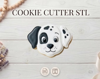 Dog Face Cookie Cutter STL File | 4 Inch Animal Baking Tool (Digital Download)