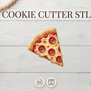 Pizza-Ausstechform (STL-Datei) | 10 cm Backdesign (Digitaler Download)