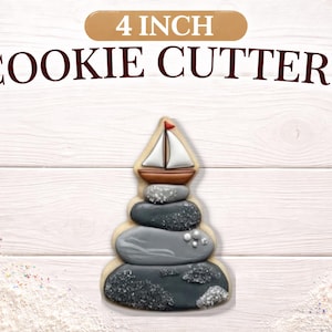 Stack Of Rocks Cookie Cutter | 4 Inch PLA Cutter | Physical Cookie Cutter