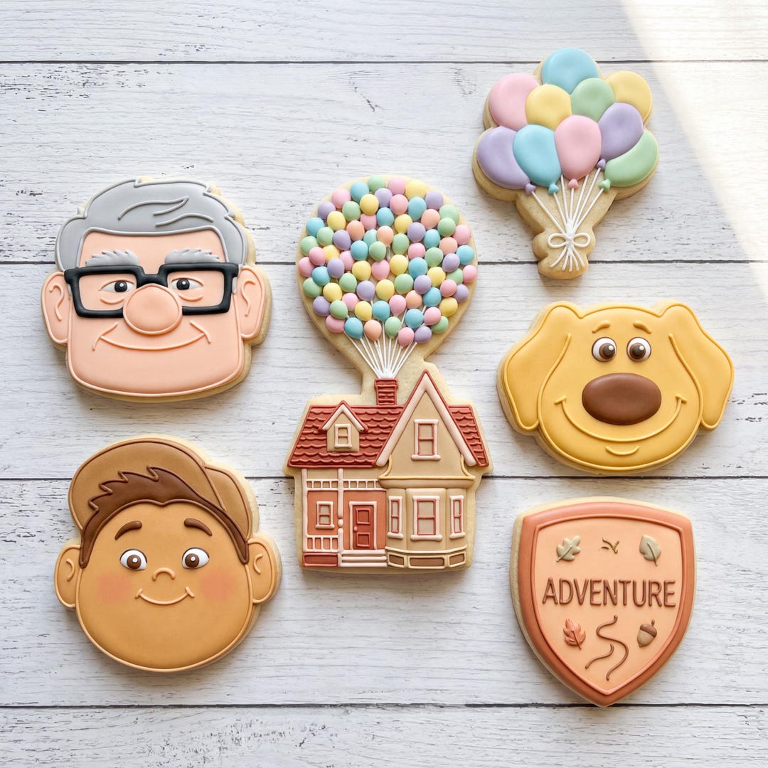 Up Inspired Cookie Cutter Set – Pixar Birthday Cookie Cutters ...