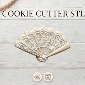 Scallop Shell Cookie Cutter STL File | 4 Inch Fan Shape (Digital Download)