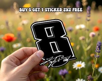 Kyle Busch Memorial Sticker/ Car Magnet, Forever Rowdy Sign, Racing Memorial