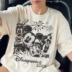 Retro Disneyworld 2025 Png, Retro Walt Disney Png, Disneyworld Matching Png, Disney Vacation Matching Png, Mickey And Friends Png
