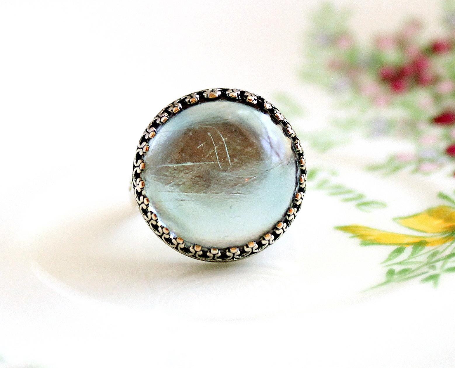 Antique Saphiret Glass Jewelry - Etsy