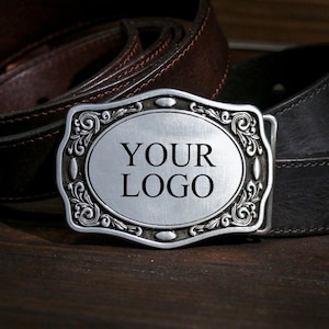 Boucles de ceinture vintage personnalisées avec votre logo, boucle de ceinture monogramme personnalisée, cadeau de garçon d'honneur pour lui, boucle de cowboy western pour homme gravée