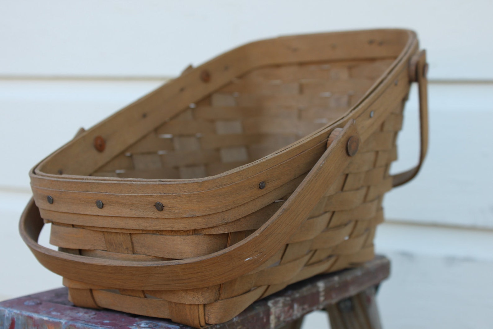 Vintage 1986 Longaberger Basket Etsy