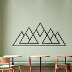 Mountain Wooden Hanging, Mountain Wood Wall Art, Wood Mountain Wall Decor, Wood Mountain Decor, Mountain Decor Wall Art, Mountain Hanging
