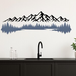 Mountain Wooden Hanging, Mountain Wood Wall Art, Wood Mountain Wall Decor, Wood Mountain Decor, Mountain Decor Wall Art, Mountain Hanging