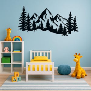 Mountain Wooden Hanging, Mountain Wood Wall Art, Wood Mountain Wall Decor, Wood Mountain Decor, Mountain Decor Wall Art, Mountain Hanging