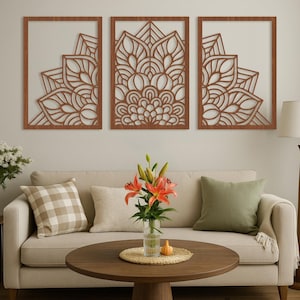 Mandala Wall Art wood, Wooden Mandala, Laser Cut Mandala, Geometric Mandala Wall Wood, Mandala Wall Hangings, Wood Wall Decor