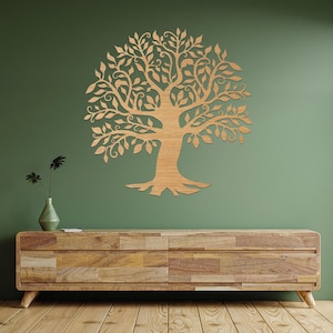 Tree of Life Wall Art, Wood Tree of Life Wall Hanging, Laser Cut Tree of Life, Wood Wall Decor, Wooden Tree Wall Decor, Wood Wall Decor