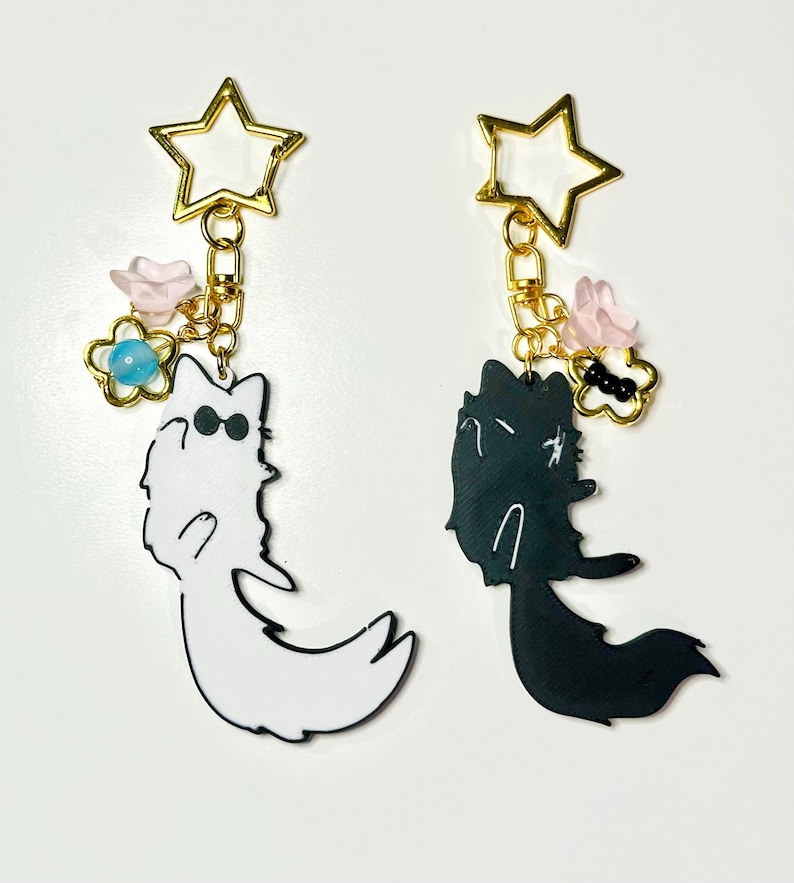 Satoru Gojo X Suguru Geto Cat Nyckelringar bild 5