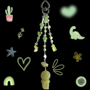 Smiski + Kitty Keychain