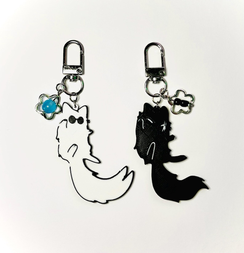 Satoru Gojo X Suguru Geto Cat Nyckelringar bild 9