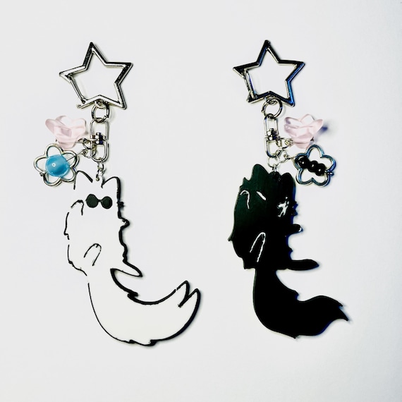 Satoru Gojo X Suguru Geto Cat Keychains