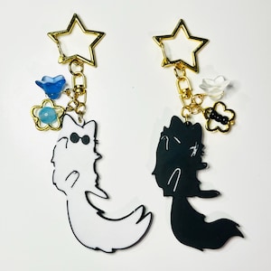 Satoru Gojo X Suguru Geto Cat Nyckelringar bild 7