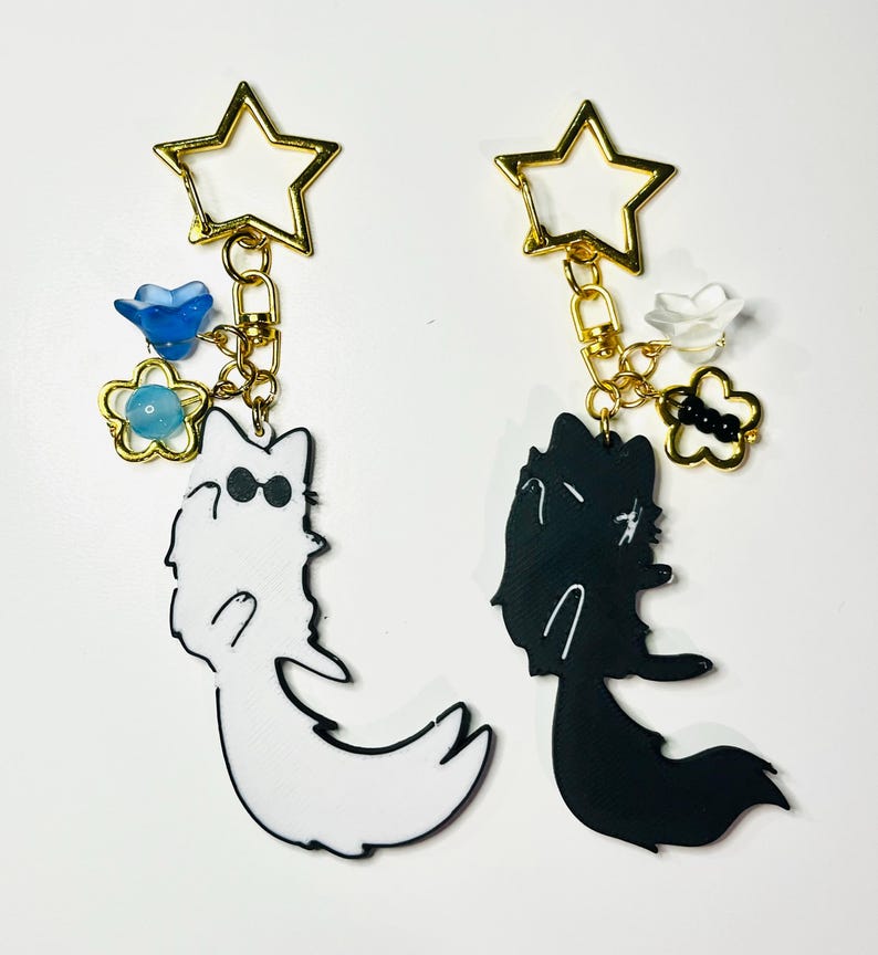 Satoru Gojo X Suguru Geto Cat Nyckelringar bild 7
