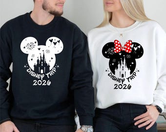 Suéter familiar de Disneyland París, viaje familiar en grupo 2026, suéter Disneyland 2026, suéter unisex a juego para adultos y niños de Disney