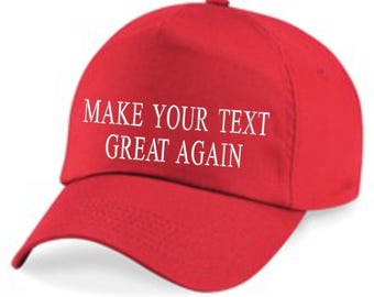 Haz que tu texto vuelva a ser grandioso, gorra de béisbol bordada personalizada, gorra bordada personalizada como Make America Great Again, sombrero para el sol con colores cómodos.