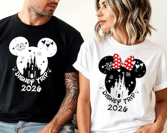 Camiseta familiar de Disneyland París, viaje familiar en grupo 2026, camiseta de Disneyland 2026, camiseta unisex a juego para adultos y niños de Disney