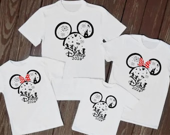 Disneyland 2026 holiday T-shirts, Vacation Unisex Holiday Shirt, Reveal Tops Paris Florida Travel Shirts, Matching Family Tops Gift Tee Top