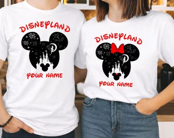 Personalised Disneyland Paris 2026 Family T-Shirt, Group Family Holiday Vacation, Mickey And Friends Custom Name shirt, Unisex Kids Tee Top