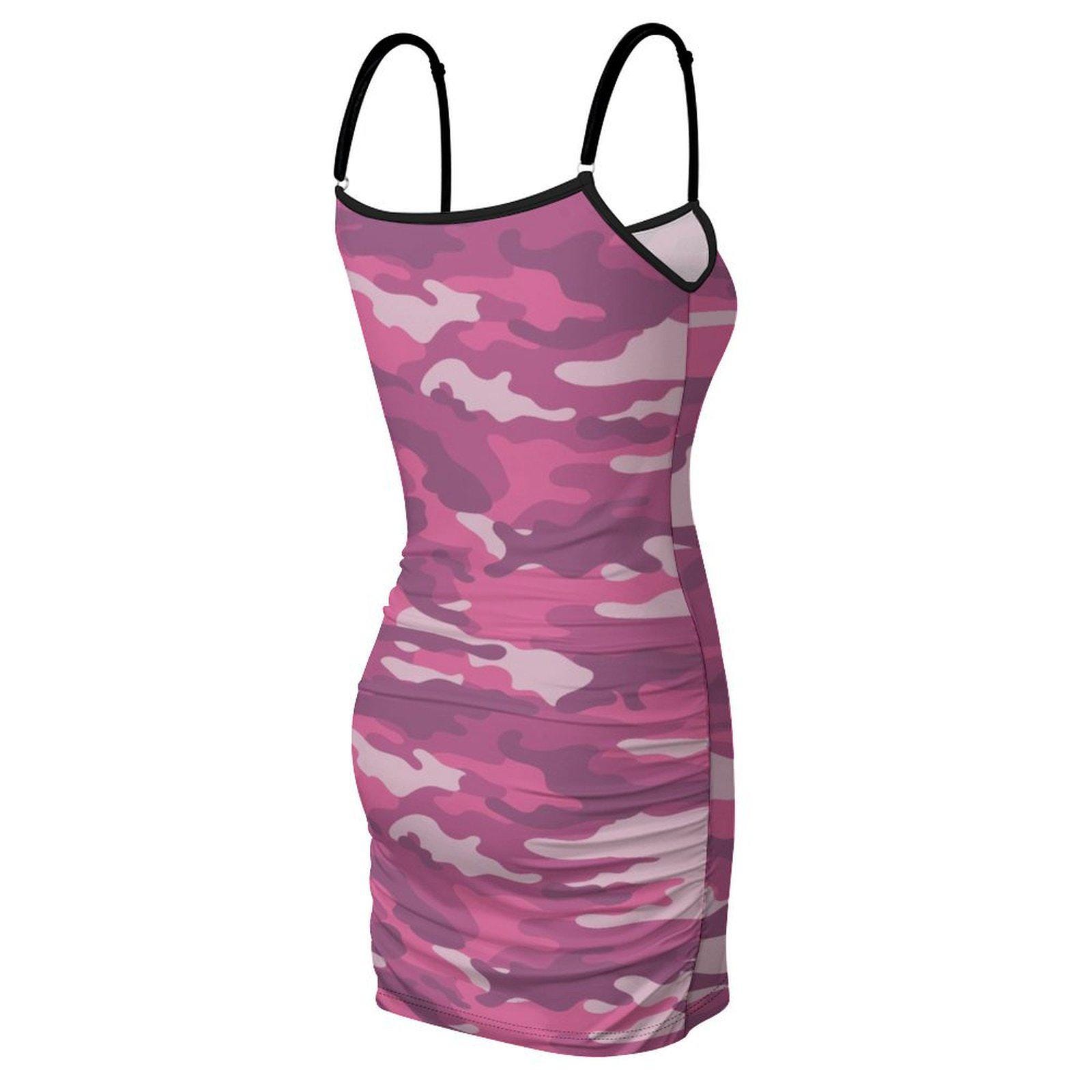 hot pink camo dress Carrafina 16 Camouflage Realtree Camo Pink Formal Dress Tulle Lining Flowers New