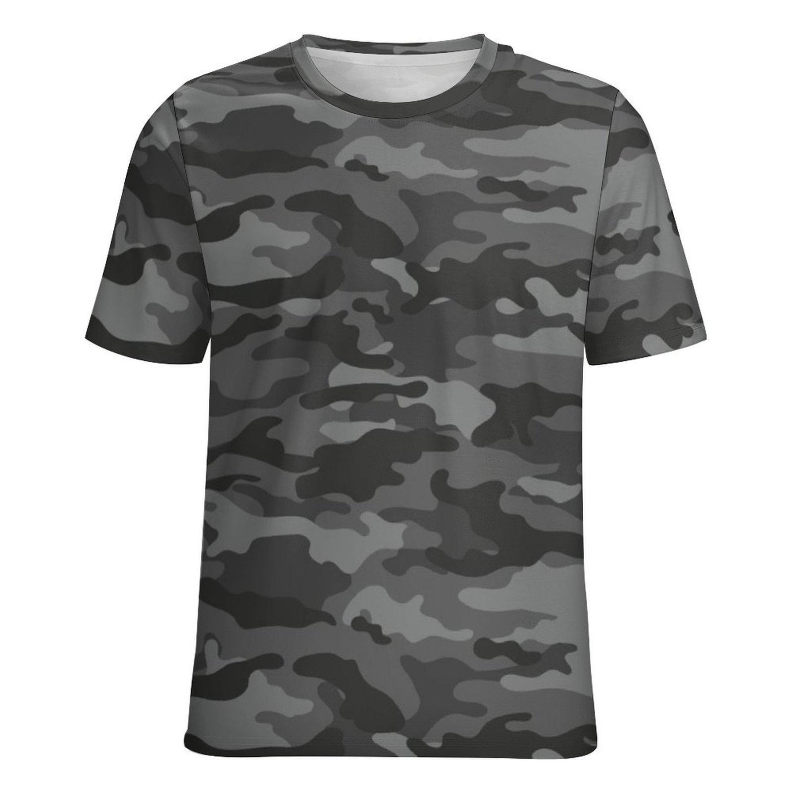 SEE SEE TREE CAMO Tシャツ GREY グレー Gray Camouflage T-shirt, Men's Camo Shirt, Unisex Mens Camouflage