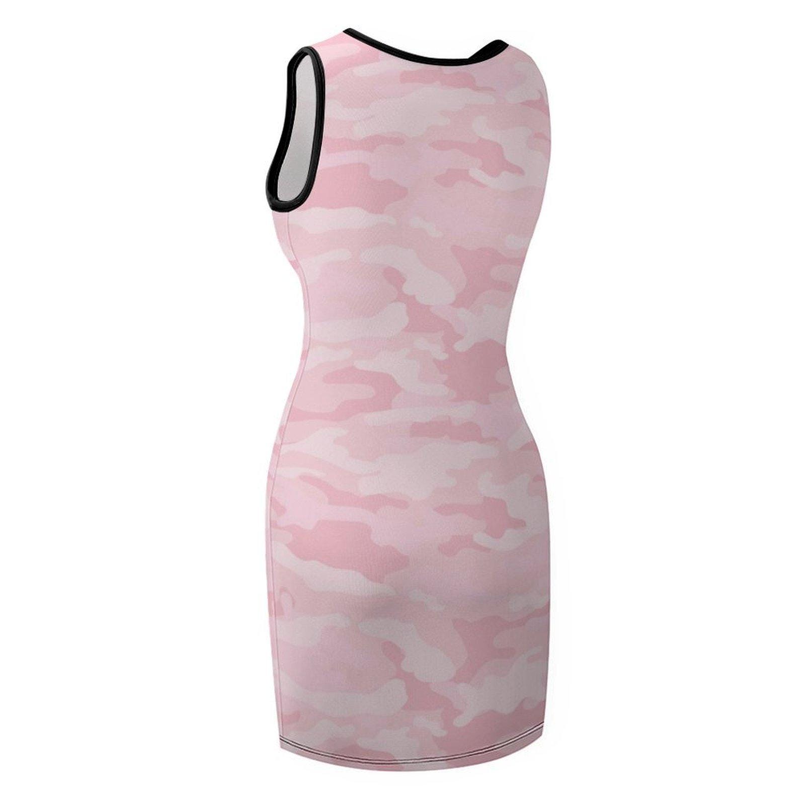 Light Pink Camouflage Sling Dress Women's T-Shirt, Women's Camo Dress, Womens Camouflage Dress, Urban Streetwear, Army Light Pink Camouflage Sling Dress Women's T-Shirt, Women's Camo Dress, Womens Camouflage Dress, Urban Streetwear, Army