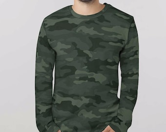 Chemise Camouflage Habit Homme – Taille 2XL, Polyester, Occasion
