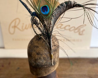 Peacock feather hair band - Gatsby style