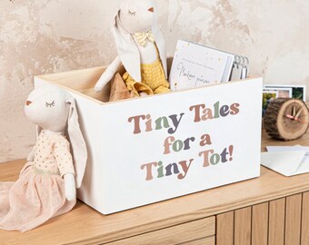 Tiny Tales for a Tiny Tot Book box, Gift for Baby, Gift for Newborn, First Birthday Gift, Baby Shower Book Box, Gift for Little One
