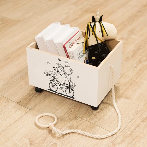 toy chest with book storage