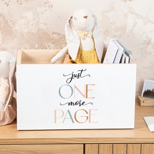 Holz-Nachttisch auf Rädern, Spielzimmer-Organizer, Bücherregal, Aufbewahrungskorb, Schubladenregale für Kinder, nur eine weitere Seite, Buchliebhaber