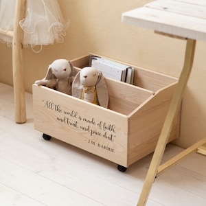 Bibliothèque Montessori, étagère pour enfants, rangement pour jouets, bibliothèque sur roues, bibliothèque pour tout-petits, rangement de livres pour enfants, boîte pour livres en bois