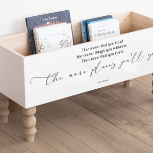 Once Upon a Time boekendoos, inrichting kinderkamer, boekenbak, babycadeau, speelgoeddoos, boekenopberger, kinderkamer, boekendouche, kinderboekenkast gepersonaliseerde doos