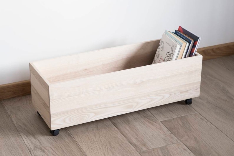 Book Bin Nursery Bookshelf Baby Nursery Storage Bin Kids Etsy