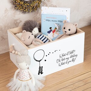 What if I Fall Oh But My Darling What if You Fly,  Baby Shower Gift, Newborn Gift, First Birthday, Book box, Toy box, Box for gift