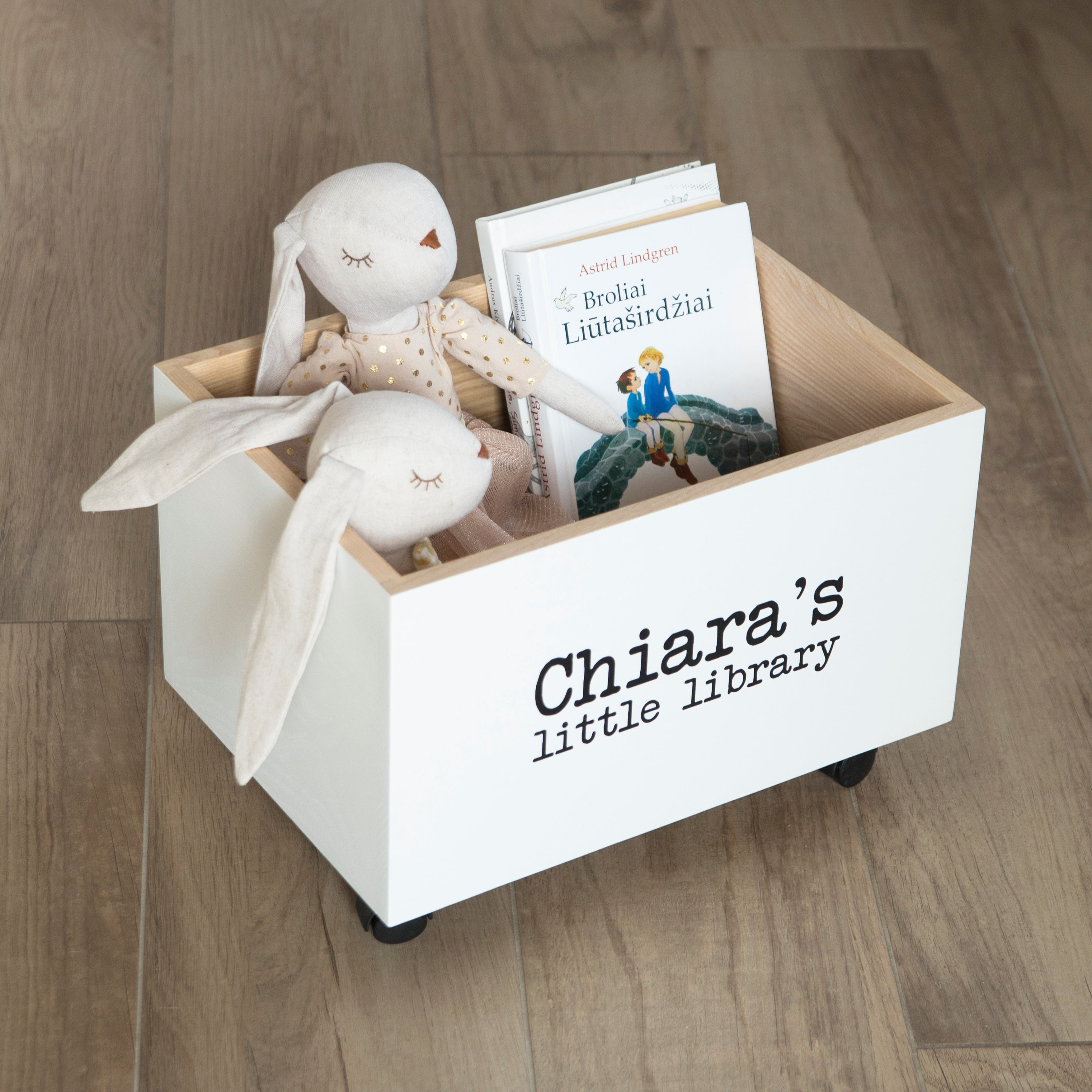 Book Bin, Nursery Bookshelf, Baby Nursery Storage Bin, Kids Book