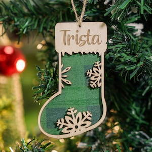 Personalisierte Familie Weihnachtsbaumschmuck, Familienname Ornament, Benutzerdefinierte Holz Ornament, Weihnachten Ornament, Weihnachtsgeschenk