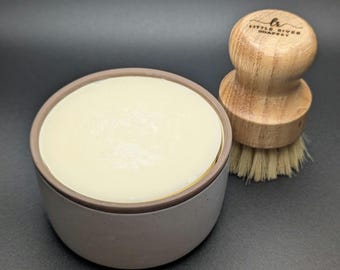 Vegan Solid Dish Soap Set: All-Natural Kitchen Cleaner with Ramekin & Brush