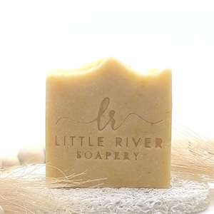 Unscented All-Natural Shea Butter & Goat Milk Soap | Handmade Gentle Body and Face Cleanser for Extra Moisturizing and Soothing Skincare