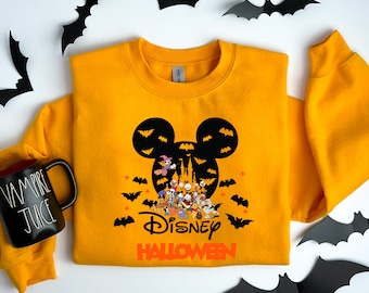 Disney Halloween Shirt, Mickey Castle, Fall Family Matching Tee