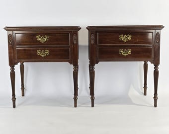 Vintage Ethan Allen "Georgian Court" Two-Drawer Nightstands - Buy 1 get 1 Free